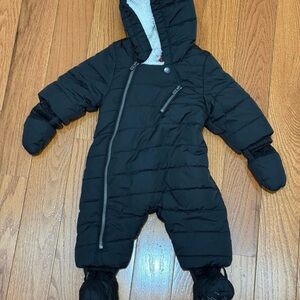 Baby boy winter coat snowsuits Long Sleeve Hooded Romper Zipper